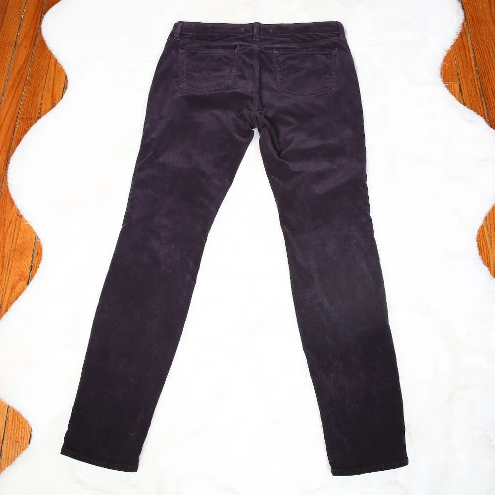J Brand Purple Corduroy Skinny Leg Pants | Size 32
